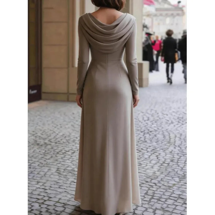 Blythe Draped Neckline Maxi Dress