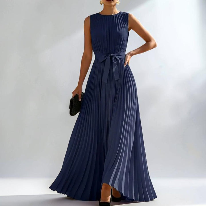 Celestine Elegant Pleated Maxi Dress