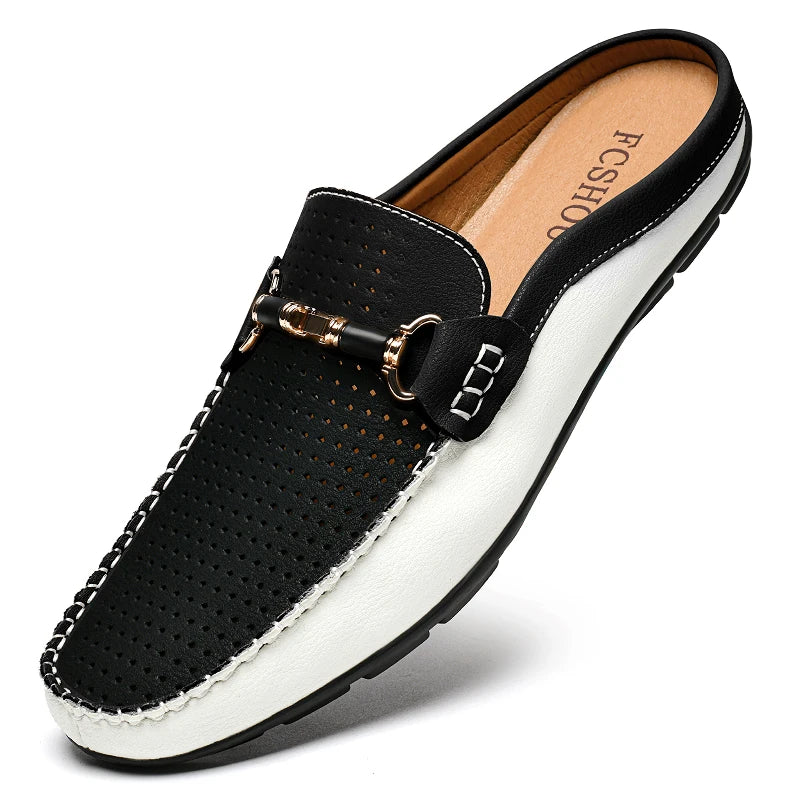 Kyle Orthopedic Leather Mules