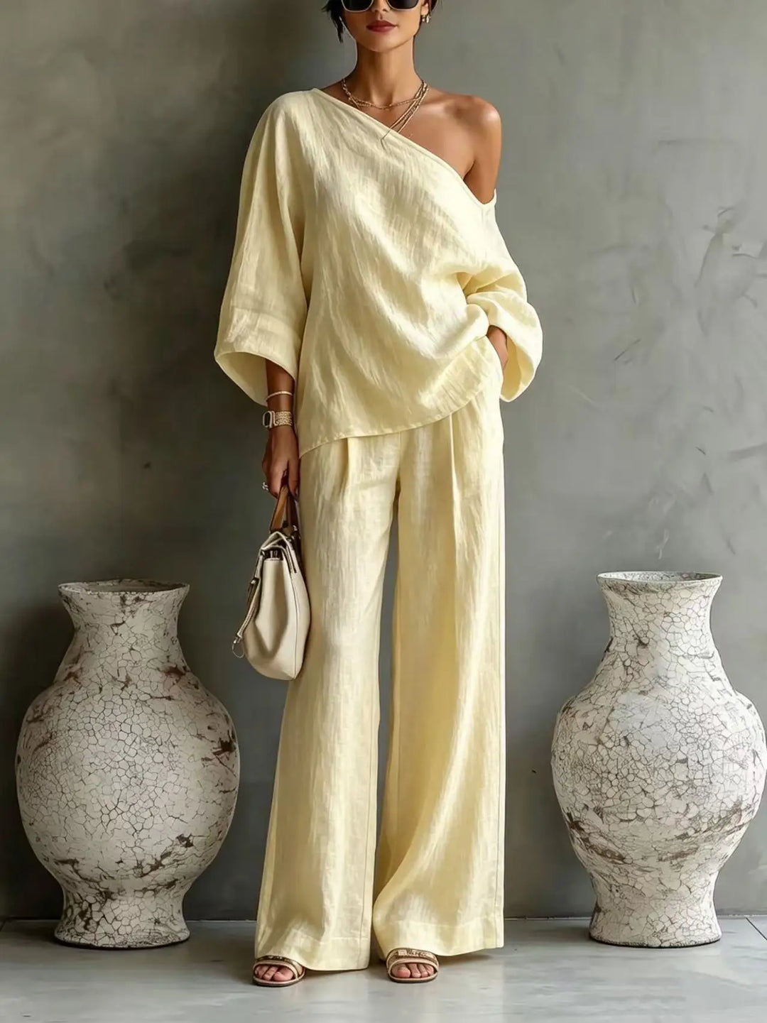 Thea One Shoulder Matching Set
