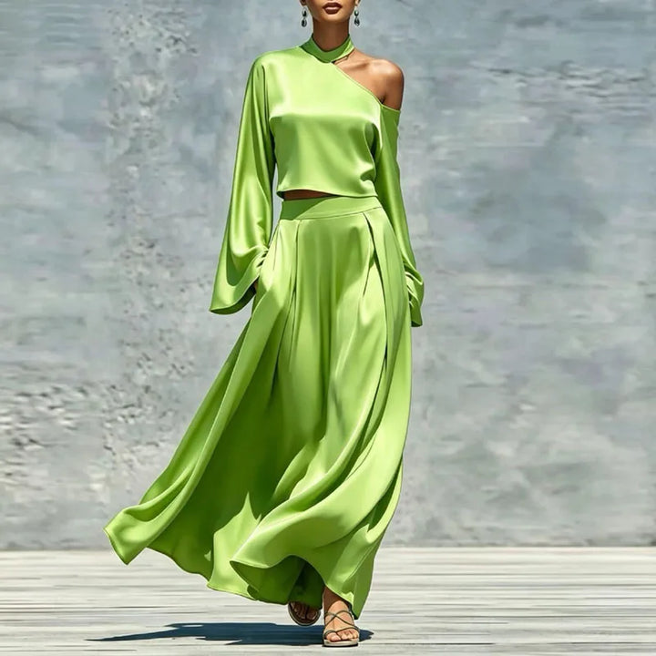 Marisse Asymmetrical Maxi Skirt Set