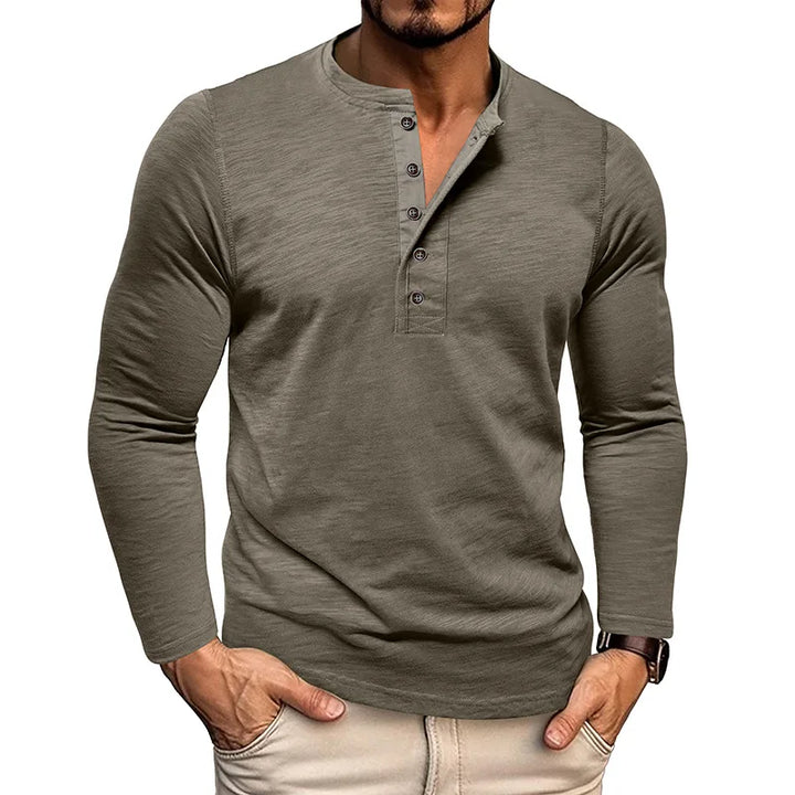 Walker Breathable Henley Long Sleeve Shirt