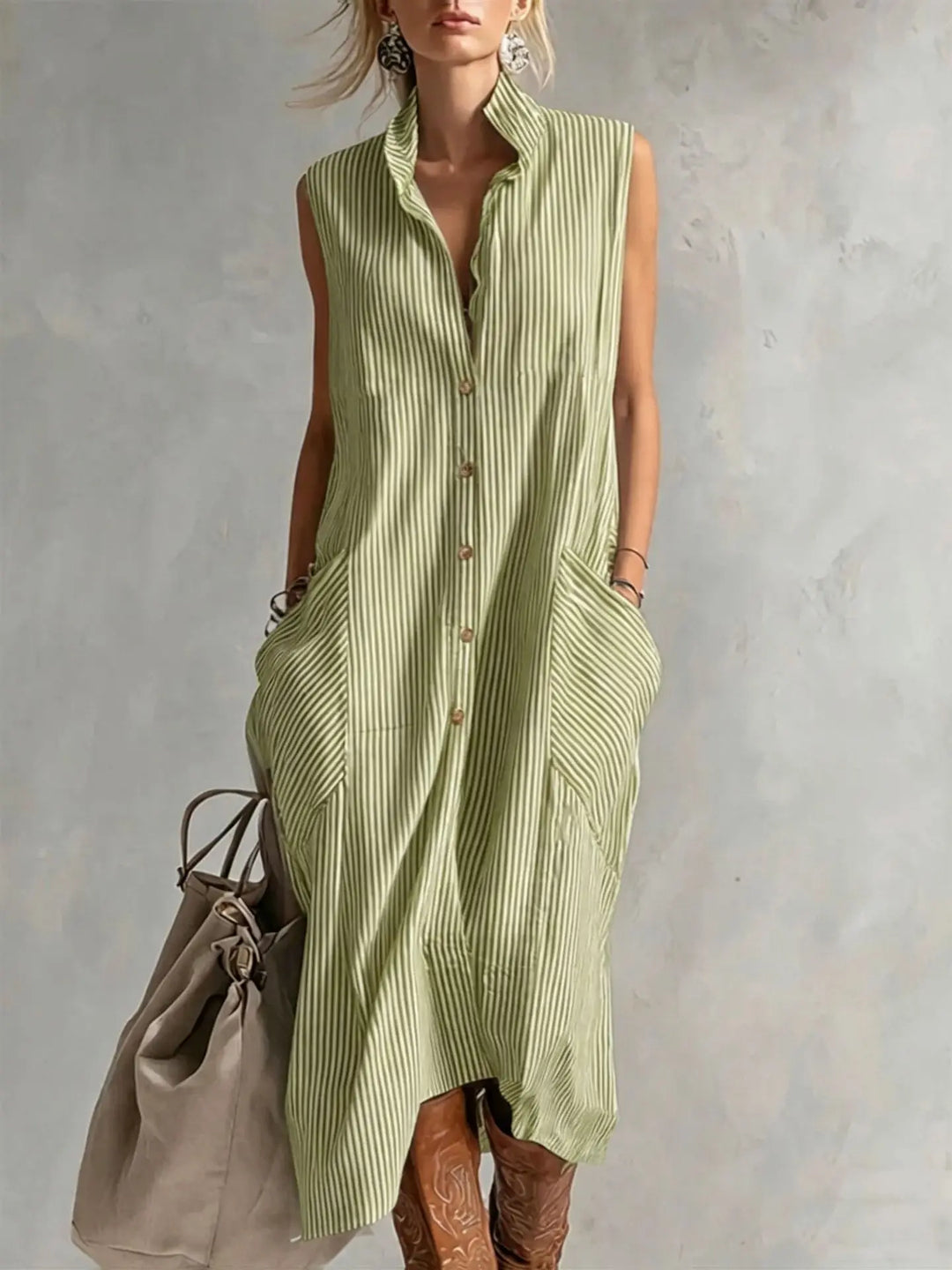 Hadley Button Front Mini Dress