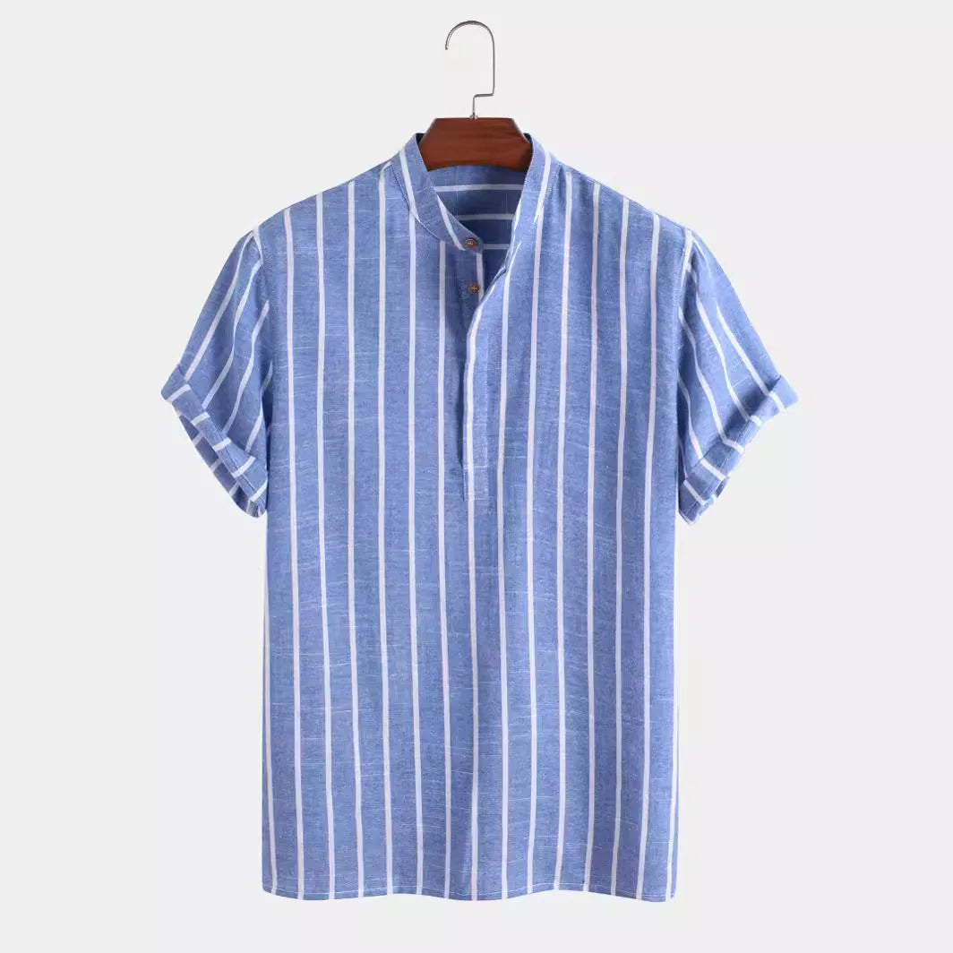 Jackson Relaxed Striped Linen Top