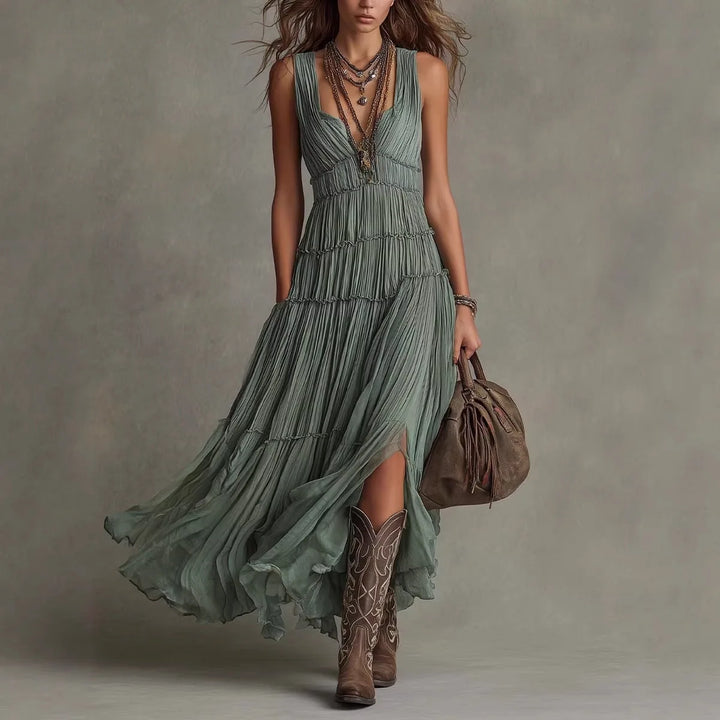 Camille Tiered Boho Maxi Dress