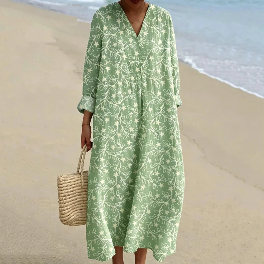 Margaux Boho Print Maxi Dress