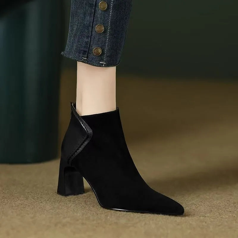 Romy Pointed Toe Ankle Boots
