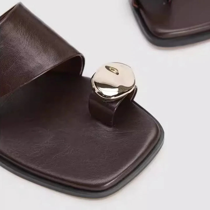 Sienna Comfortable Square Toe Slides