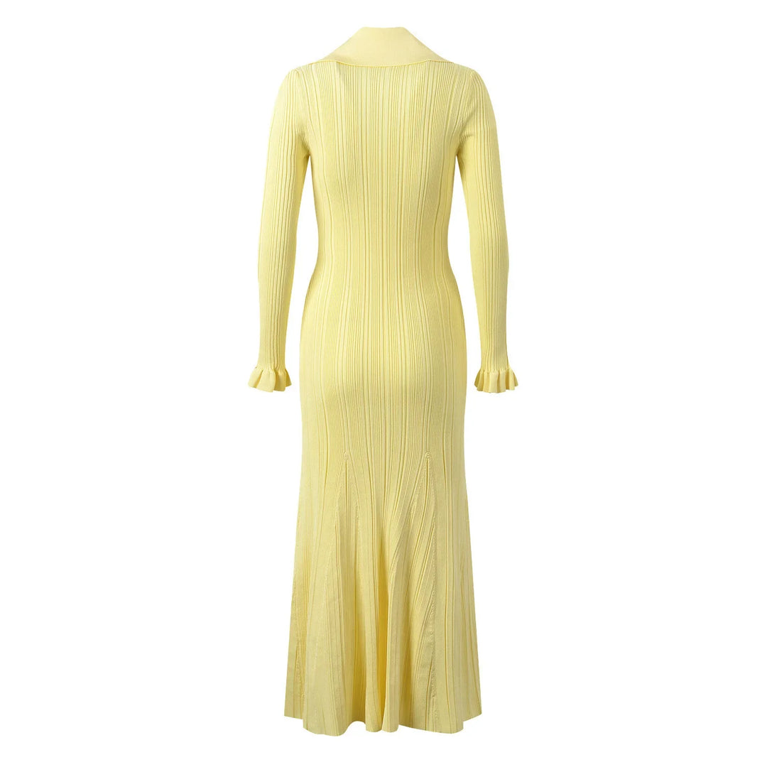 Imogen Ribbed Knit Maxi Dress