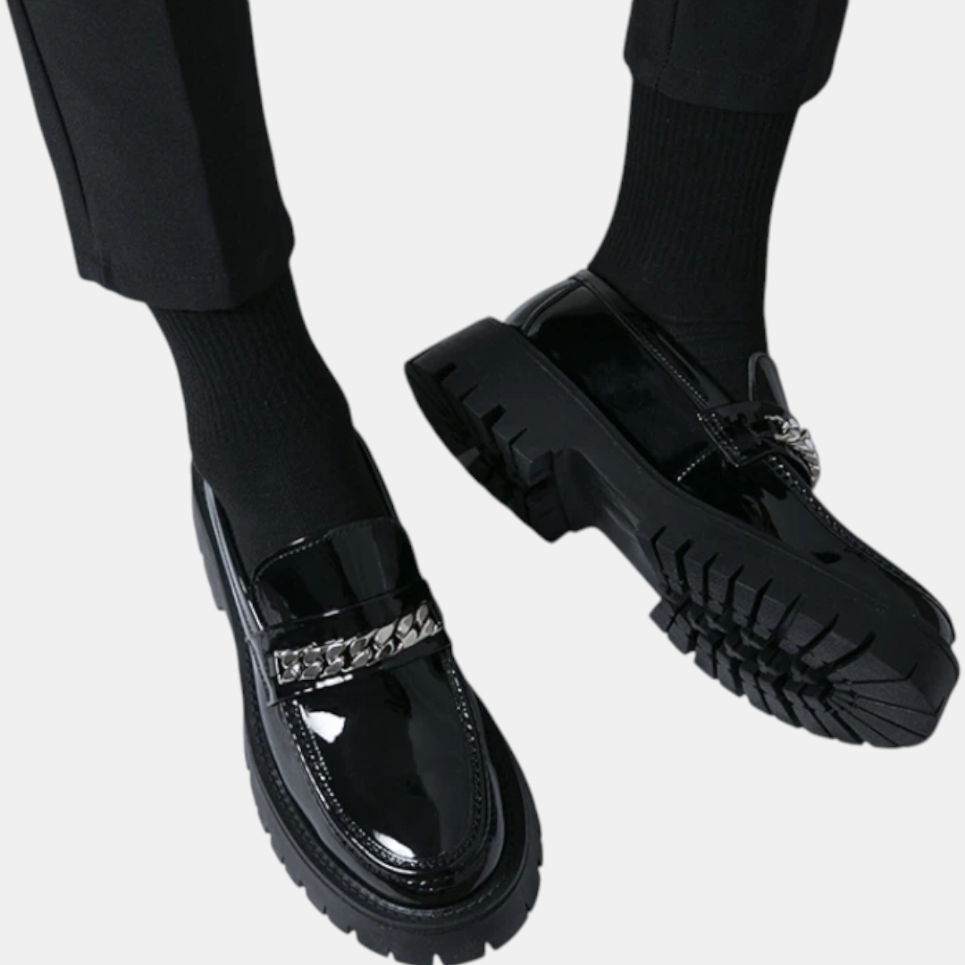 Matthew Slip On Leather Loafers