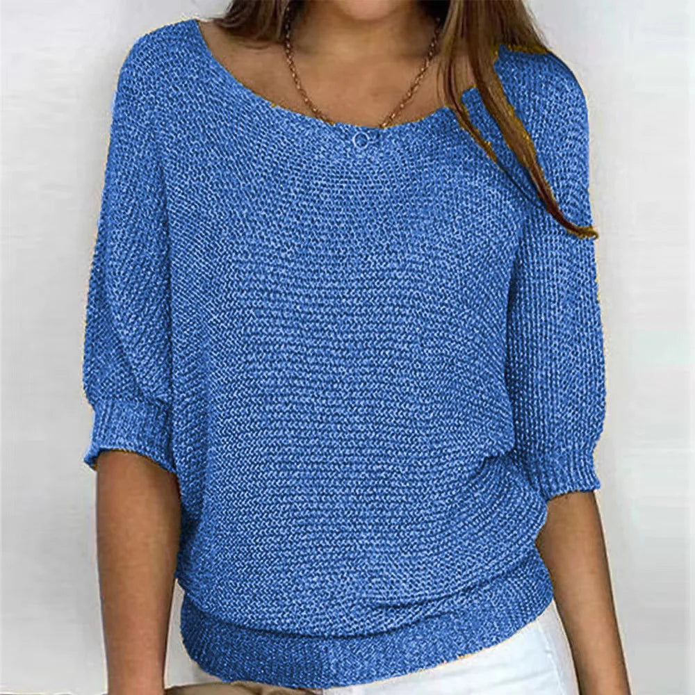 Yolanda Ribbed Cuff Knit Top