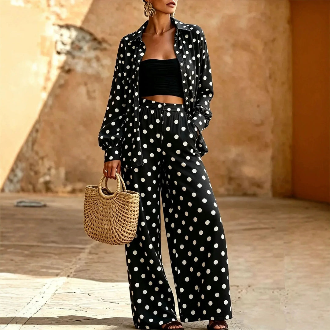 Vienne Polka Dot Matching Set