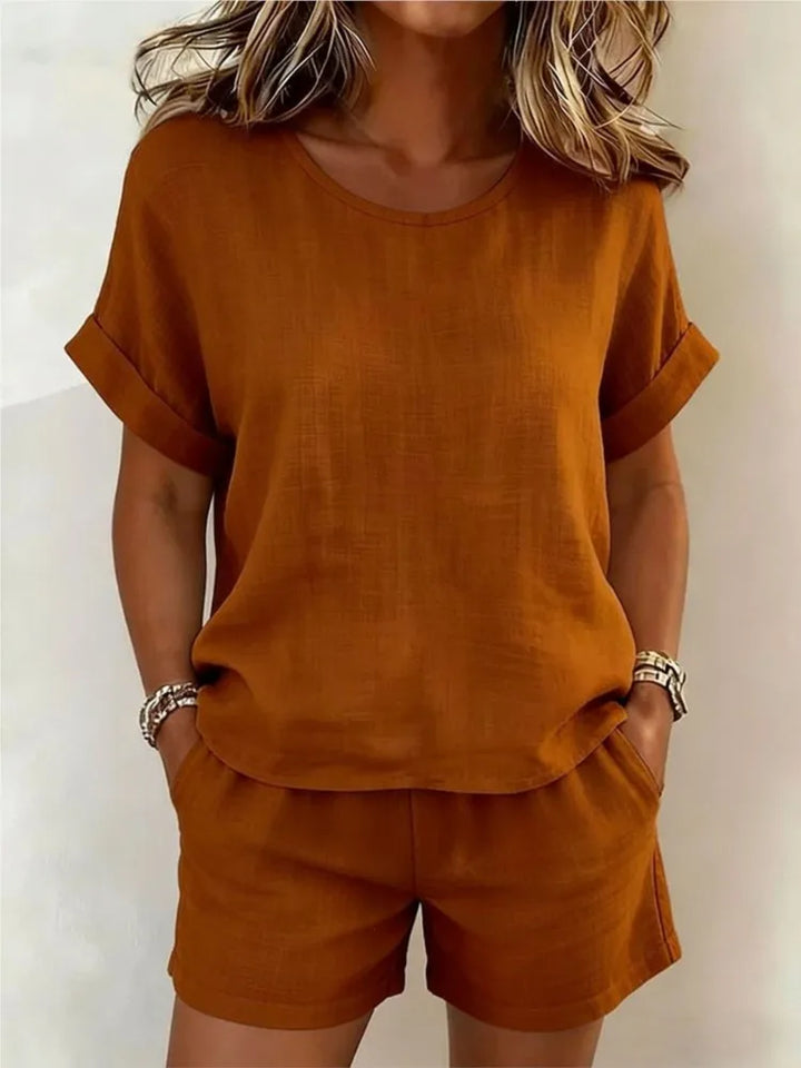 Sylvie Casual Two-Piece Shorts Set