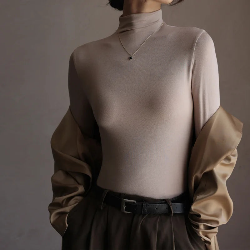 Delia Mock Neck Knit Top