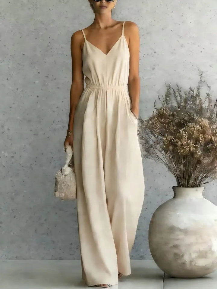 Megan Wide Leg Casual Jumpsuit