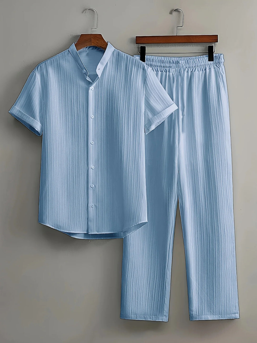 Beckett Comfortable Button Down Pants Set