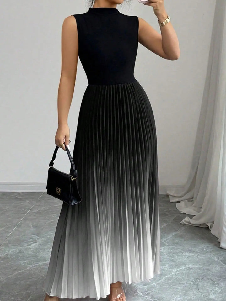 Avery Pleated Maxi Wedding Guest Dress