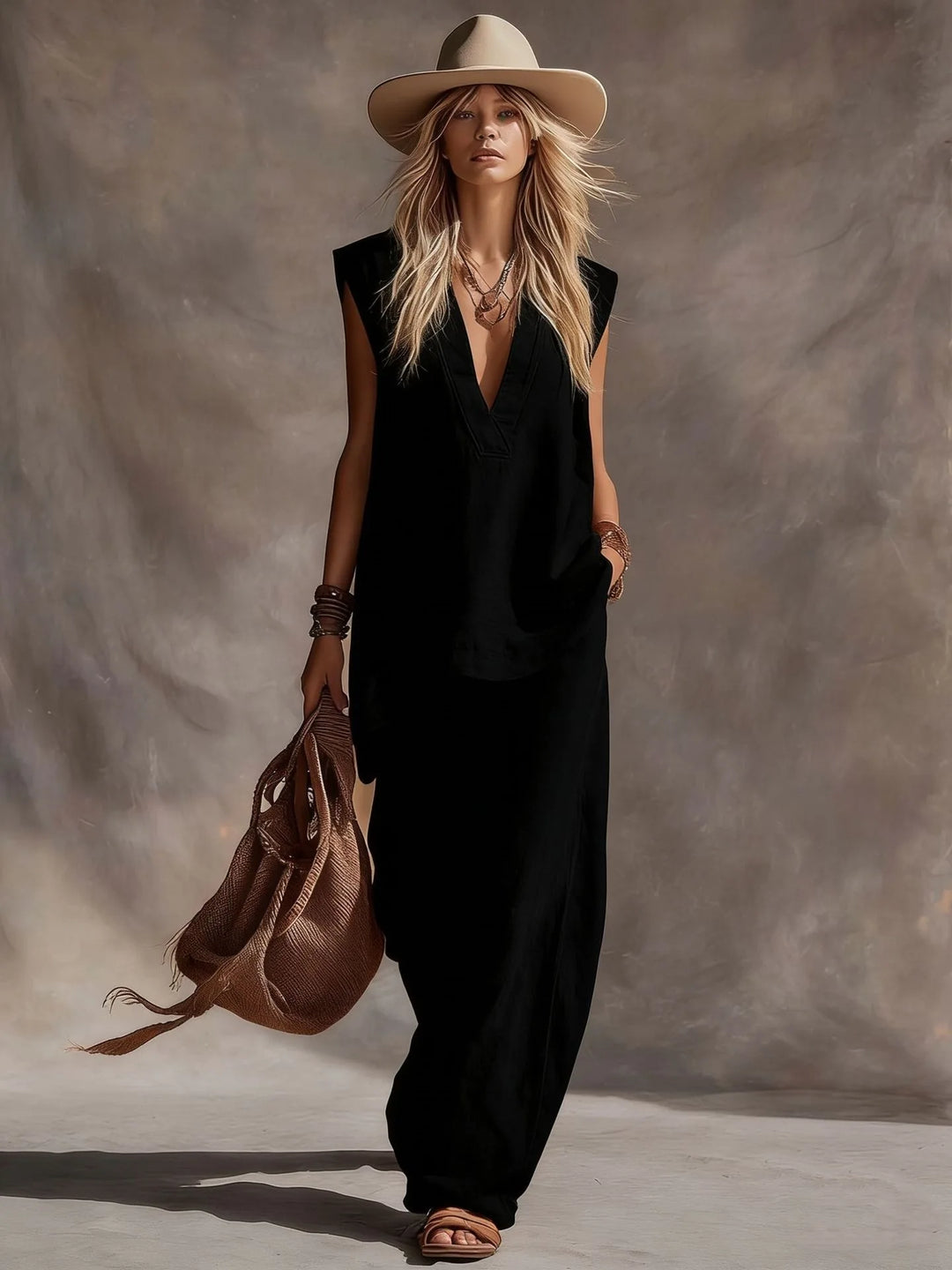 Brinley Wide Leg Two-Piece Set