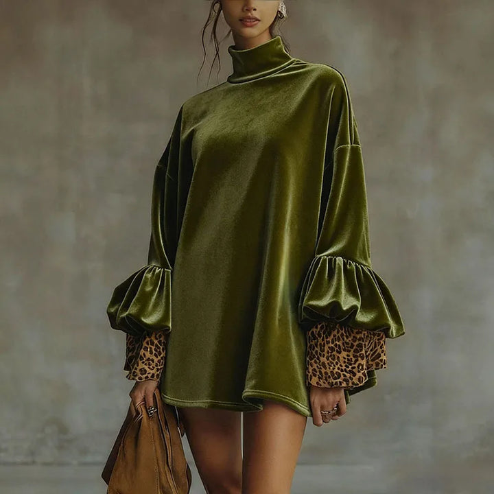 Maris Ruffle Cuff Mini Dress