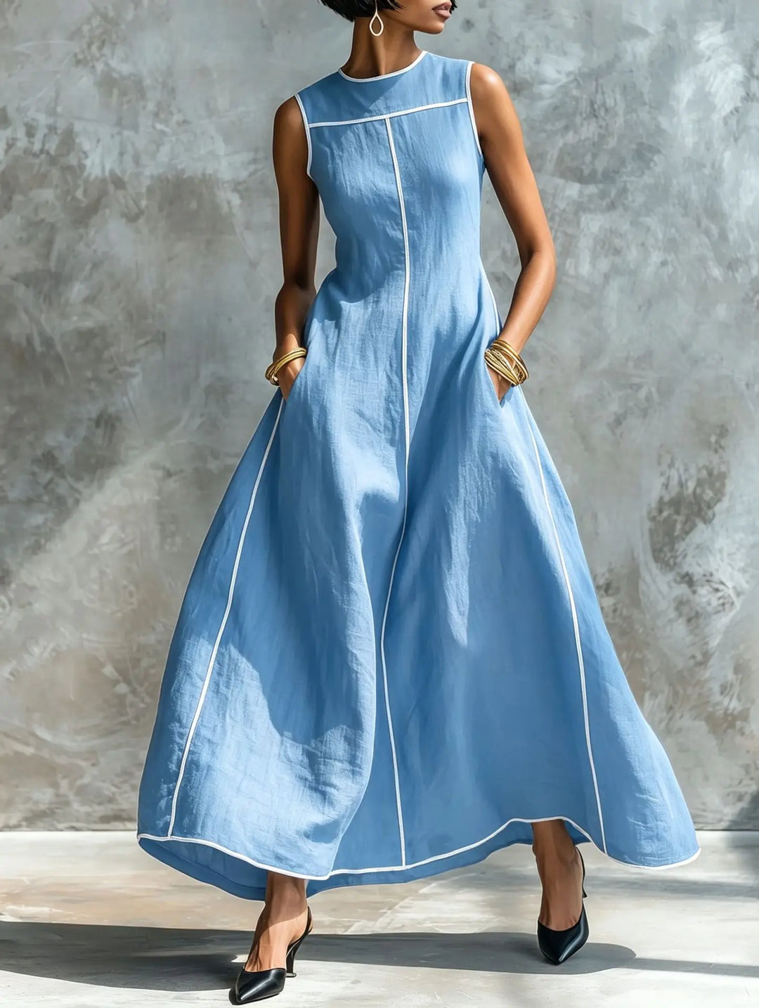 Emery Elegant Flowy Maxi Dress