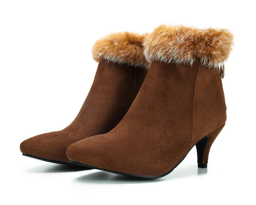 Selene Fur Ankle Boots