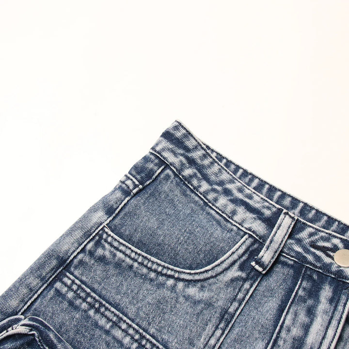 Sierra Cargo Pocket Denim Skirt