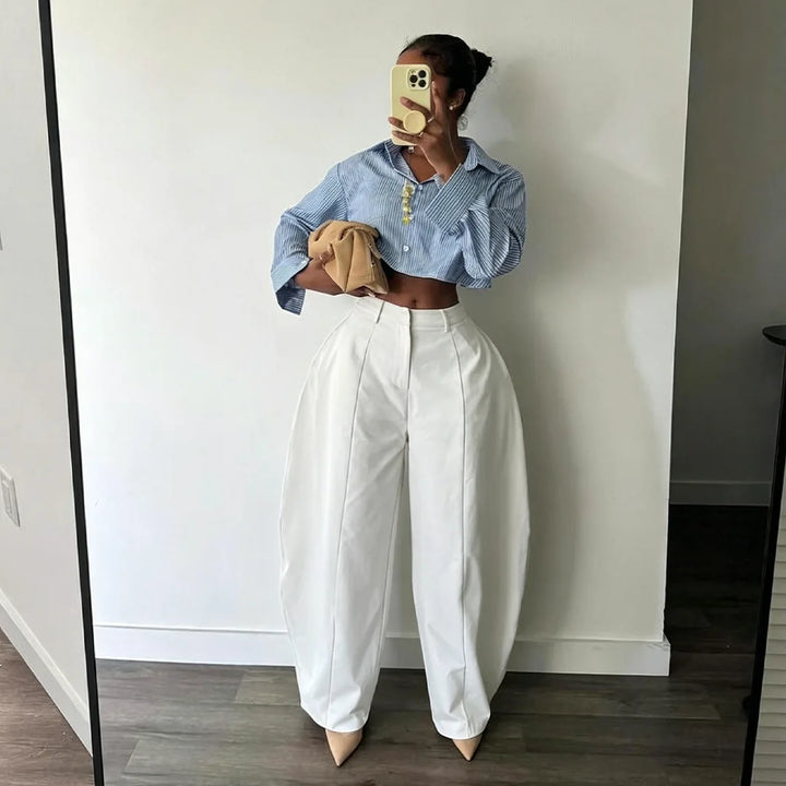 Ainsley Barrel Leg Trousers