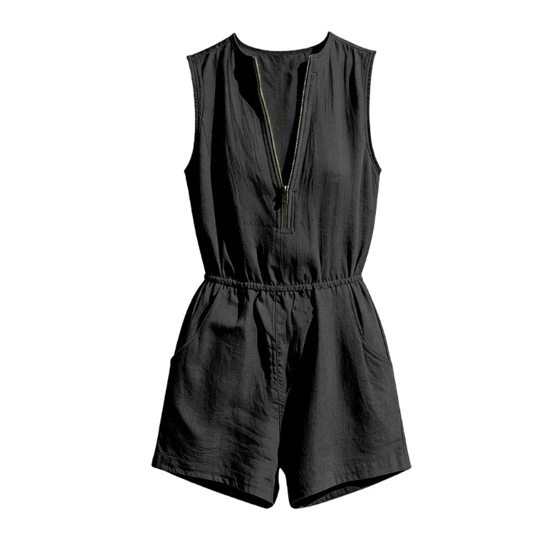 Bailey Relaxed Zip Front Romper