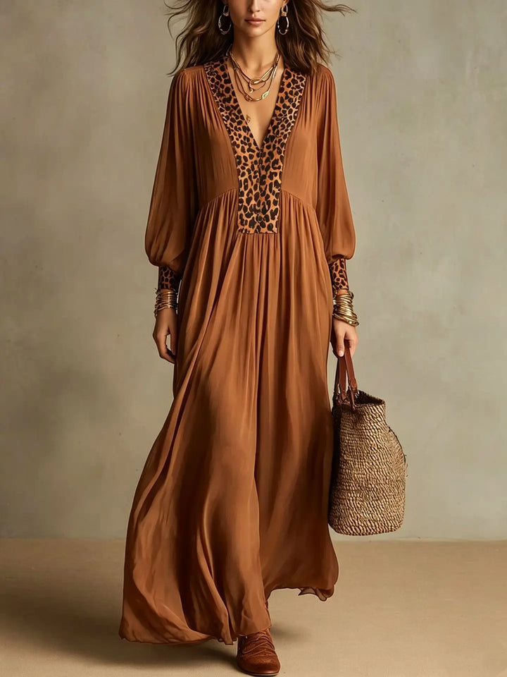 Seraphina Leopard Maxi Dress