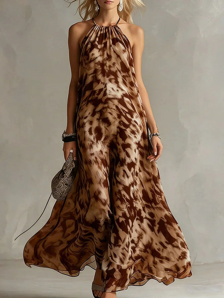 Heather Floral Print Flowy Wedding Guest Dress