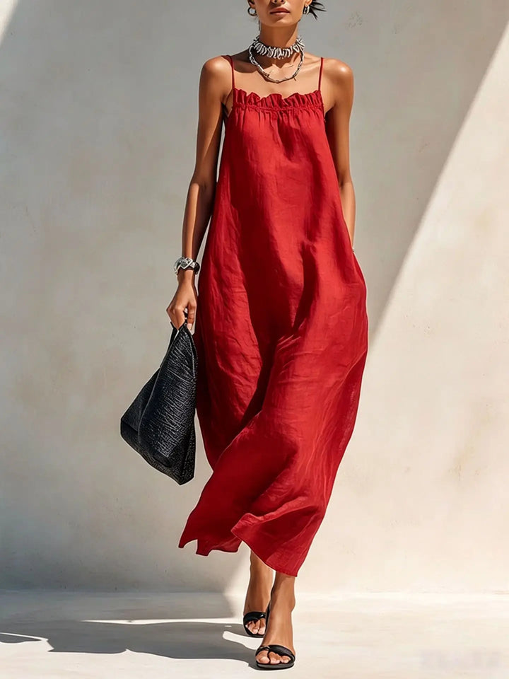 Laura Linen Summer Maxi Dress