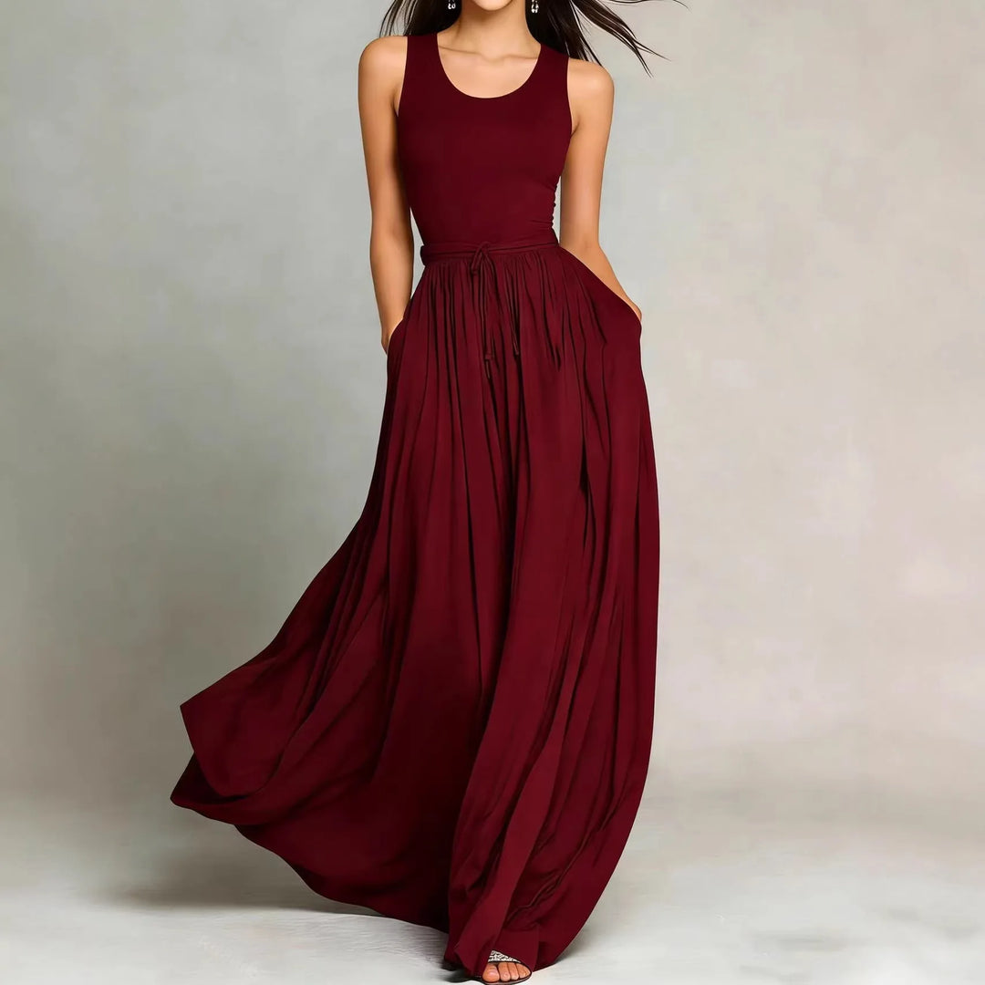 Brianne Elegant Flowy Maxi Dress