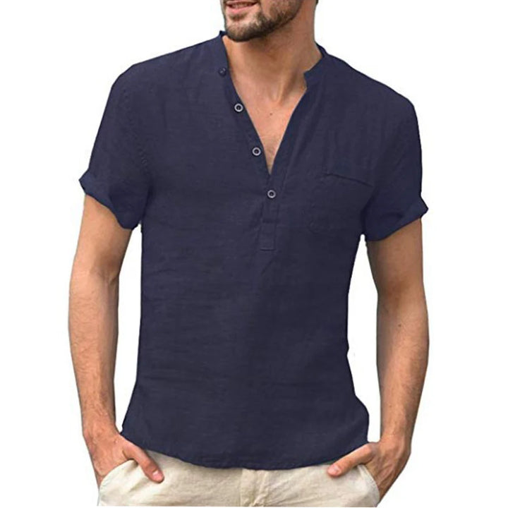 Caleb Short Sleeve Henley Shirt