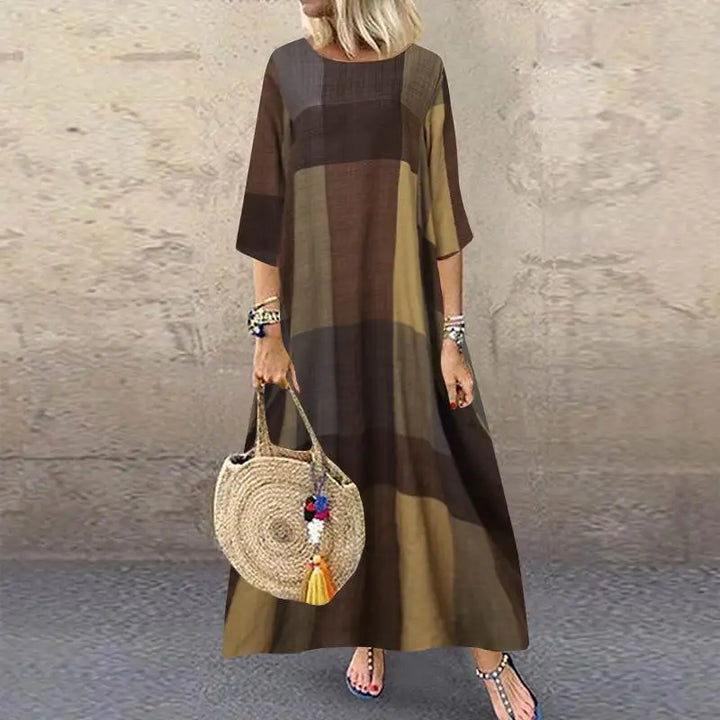 Whitney Effortless Short Sleeve Maxi Dress