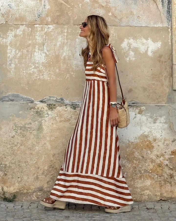 Sierra Striped Boho Maxi Dress