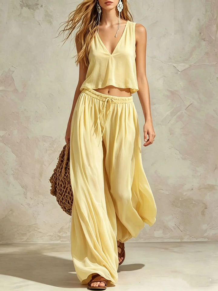 Briana Wide Leg TwoPiece Set