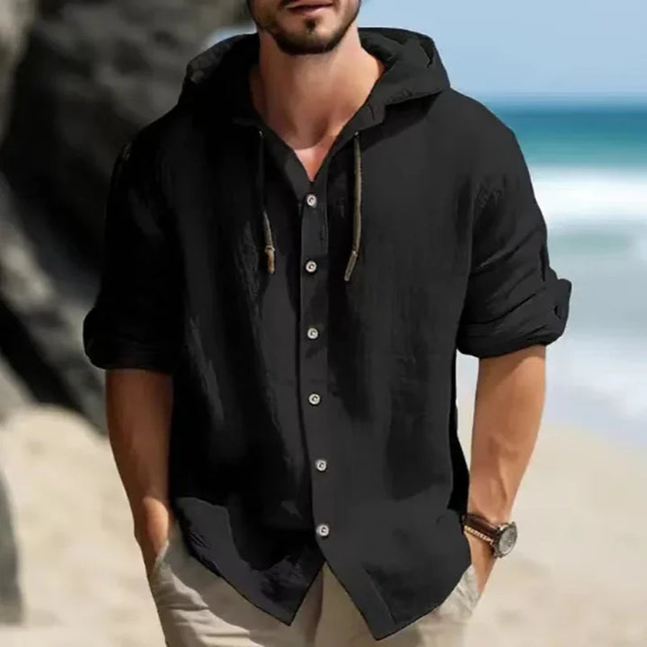 Easton Hooded Linen Shirt