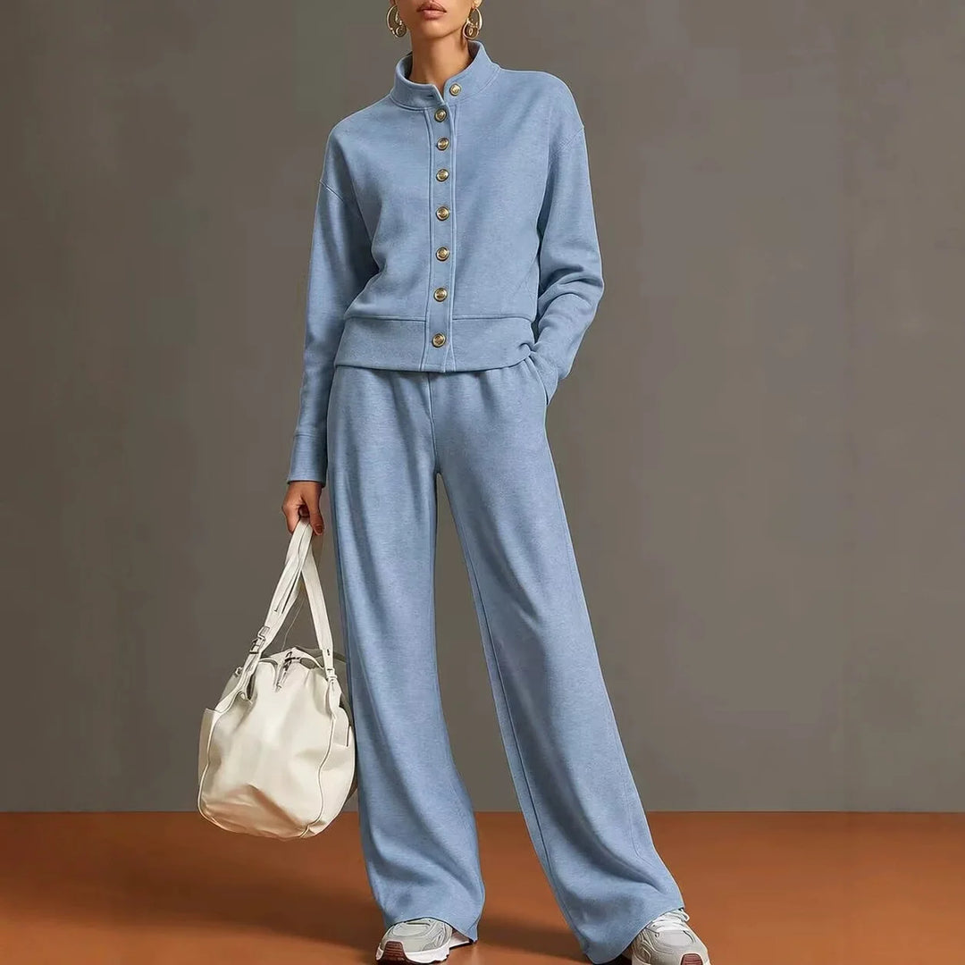 Bianca Button Front Pant Set
