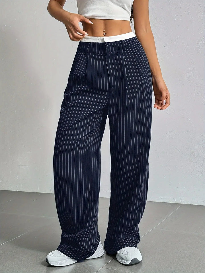 Jolie Classic Striped Pants
