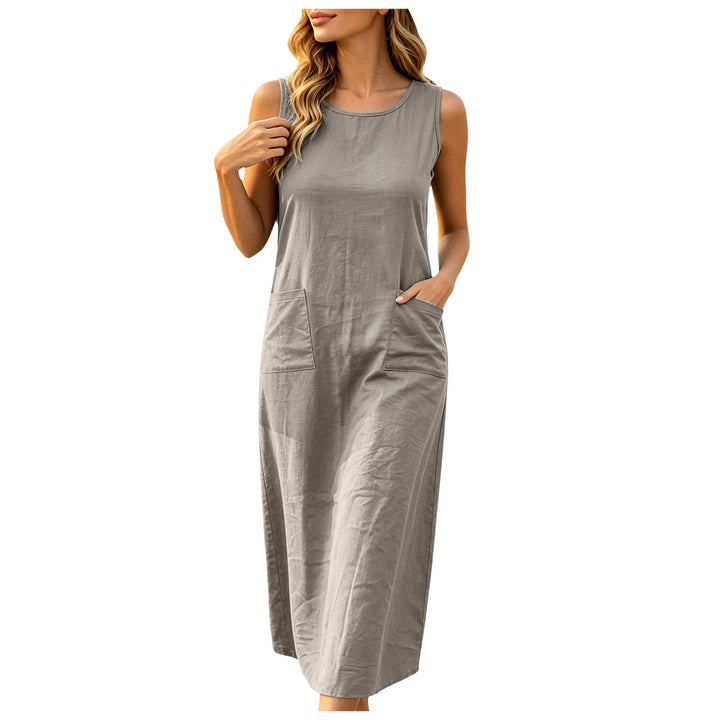 Parker Sleeveless Pocket Midi Dress