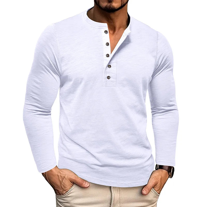 Walker Breathable Henley Long Sleeve Shirt