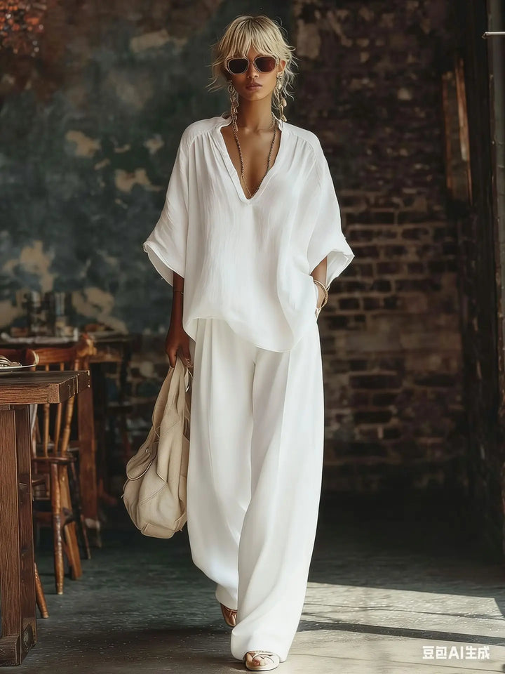 Dixie Relaxed Wide Leg Pant Set