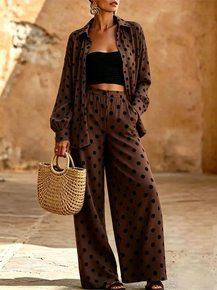 Vienne Polka Dot Matching Set