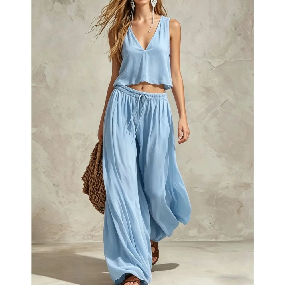 Briana Wide Leg TwoPiece Set