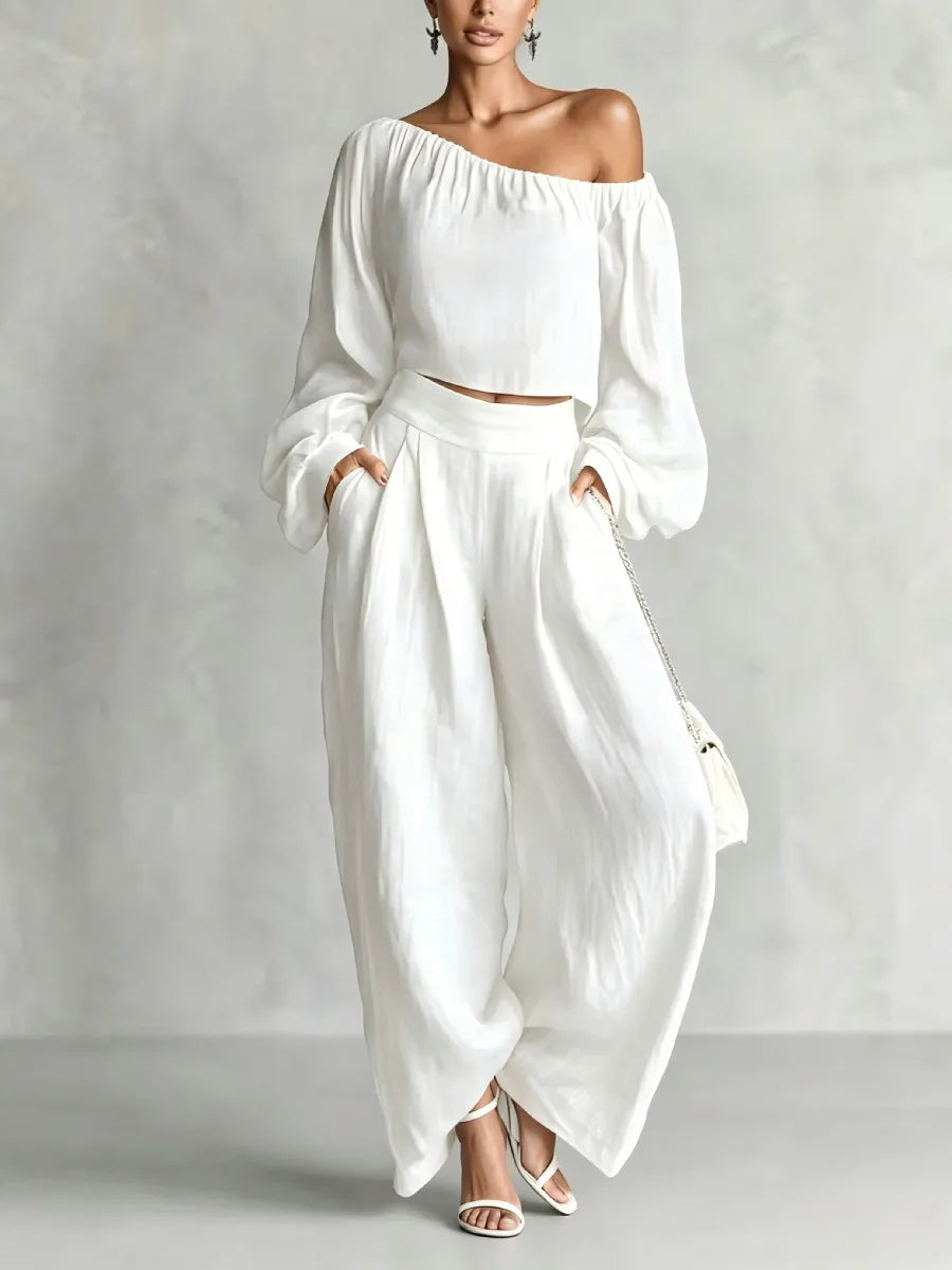 Lyra Off Shoulder Trouser Set