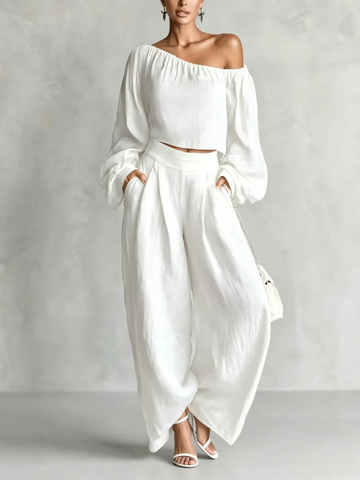 Lyra Off Shoulder Trouser Set