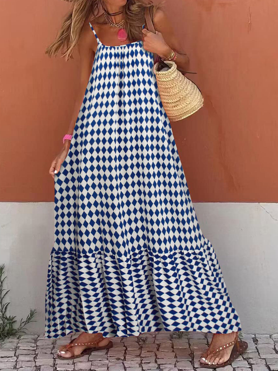 Delaney Mosaic Print Maxi Dress
