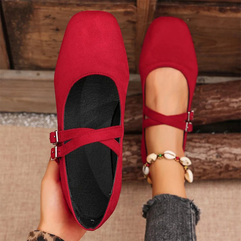 Margot Comfortable Supportive Mary Jane Flats