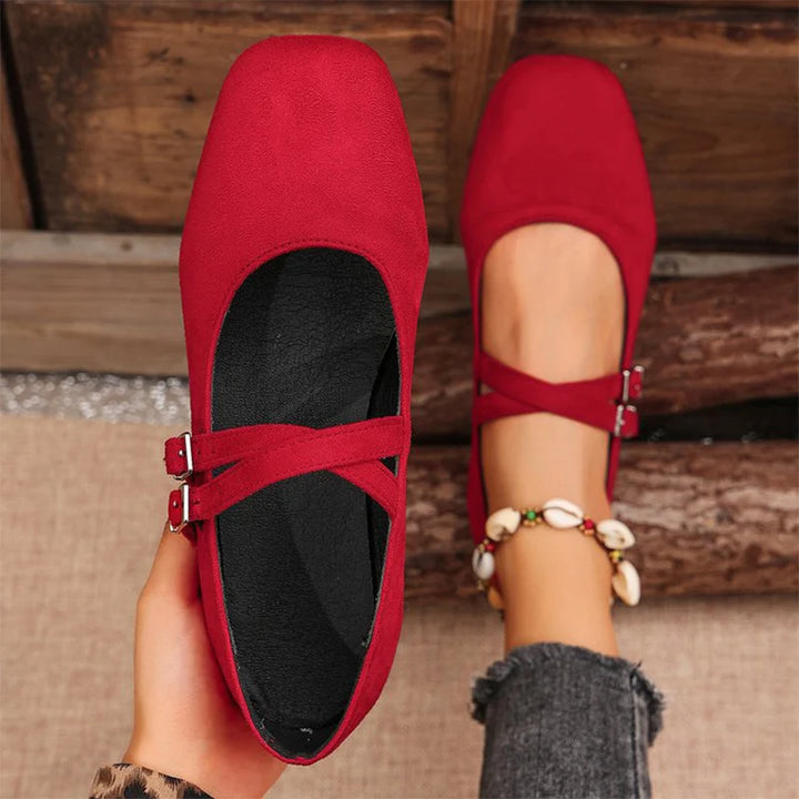 Margot Comfortable Supportive Mary Jane Flats