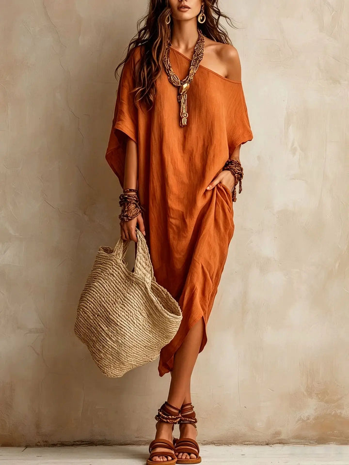 Marielle Batwing Sleeve Midi Dress